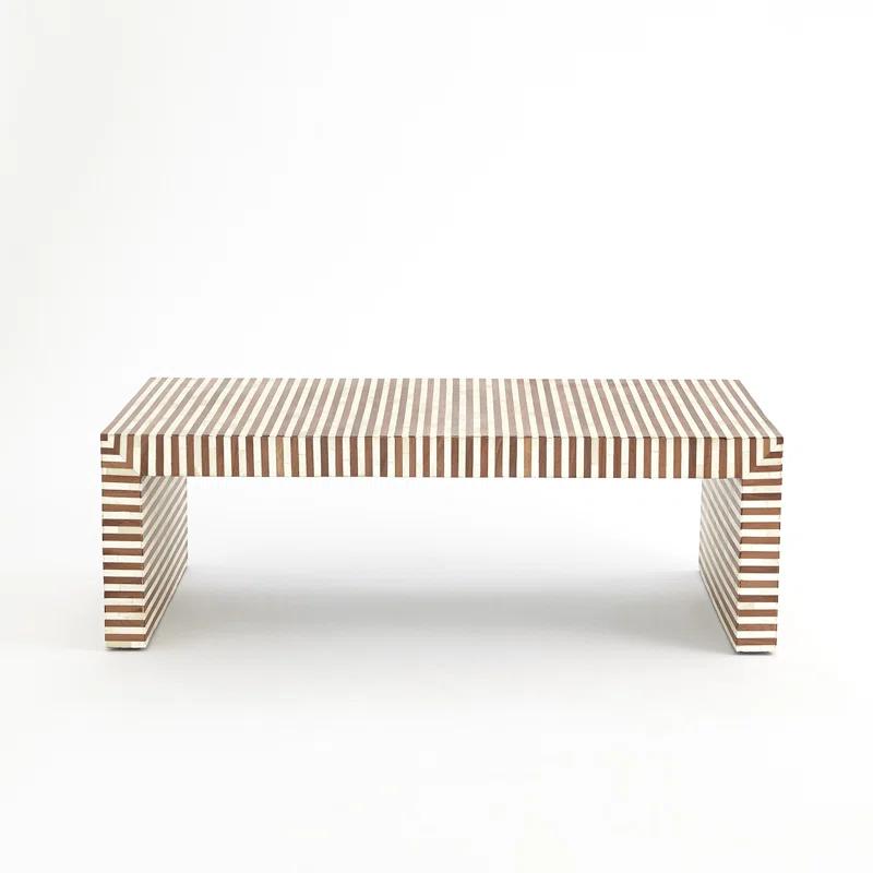 Sienna Coffee Table-Walnut/Bone