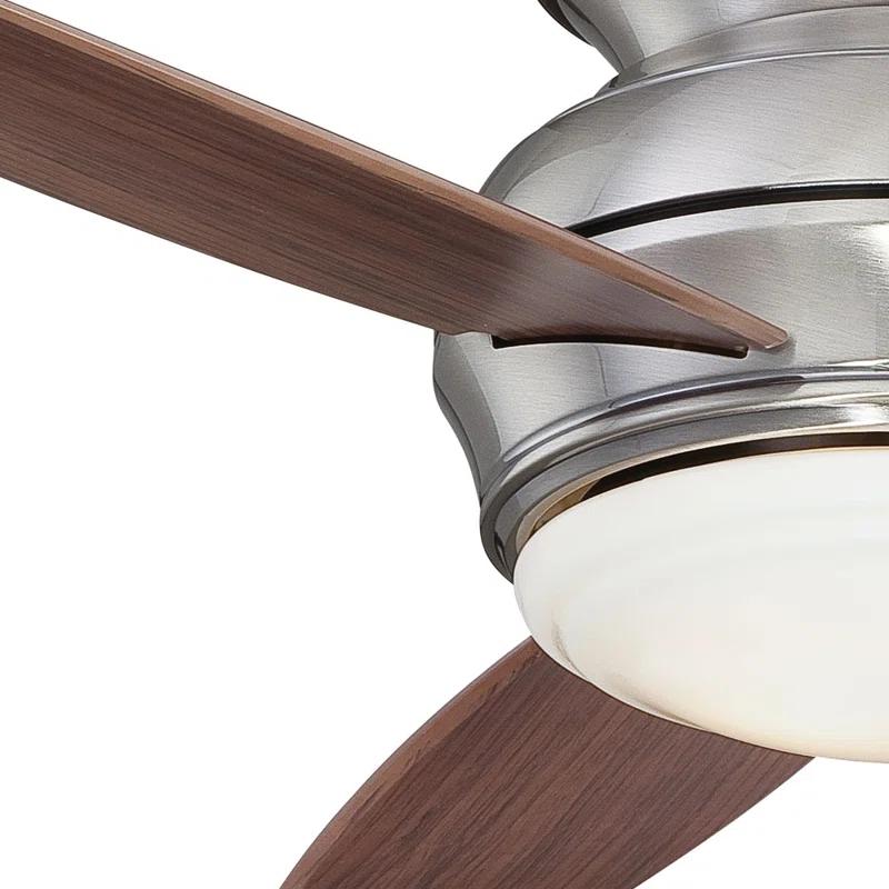 Minka Aire 44" Concept II 3 - Blade Outdoor LED Propeller Ceiling Fan with Wall Control and Light Kit Included