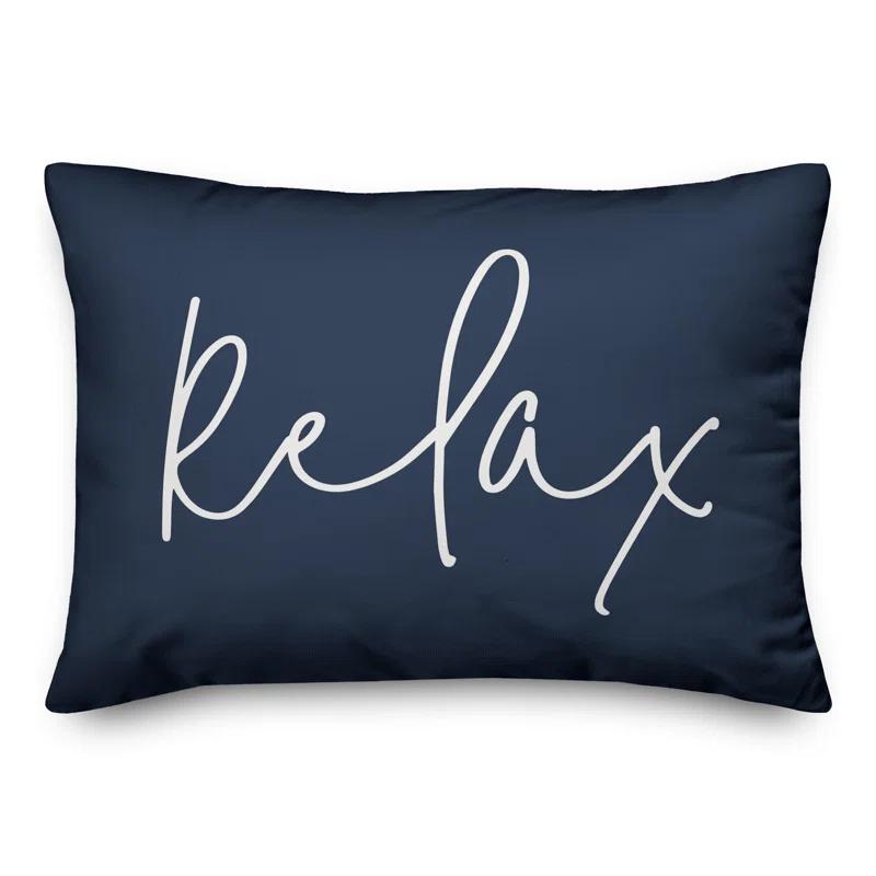 Designs Direct Creative Group Textual Indoor/Outdoor Throw Pillow