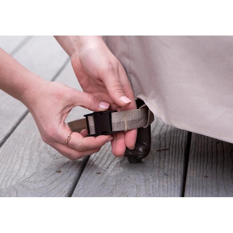 Modern Leisure Modern Leisure Monterey Patio Swivel Lounge Chair Cover, 2-Pack, 37.5"L x 39.25"W x 38.5"H, Beige (Set of 2)