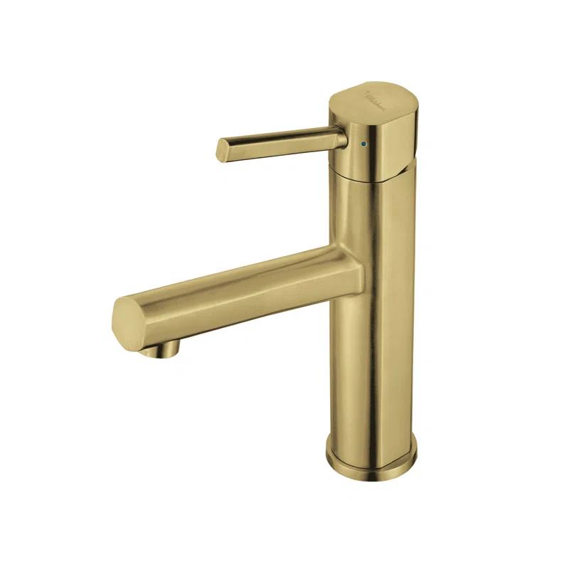 Whitehaus Collection WHS1206-SB-B Whitehaus Collection Stainless Steel Single Lever Elevated Bathroom Faucet