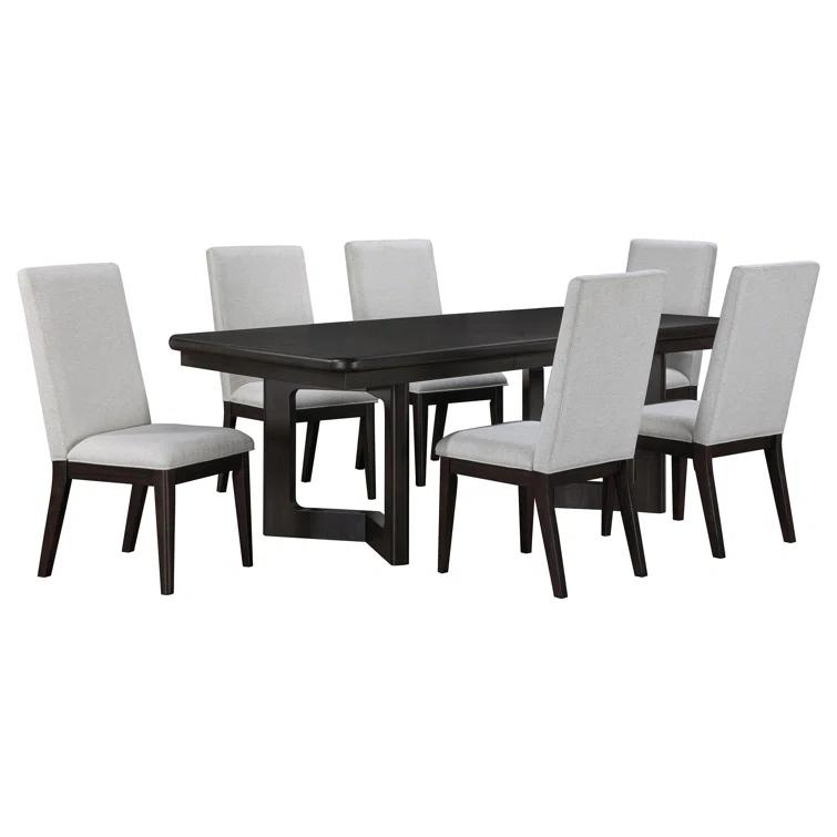 Coaster Hathaway Rectangular Dining Table Set Acacia Brown