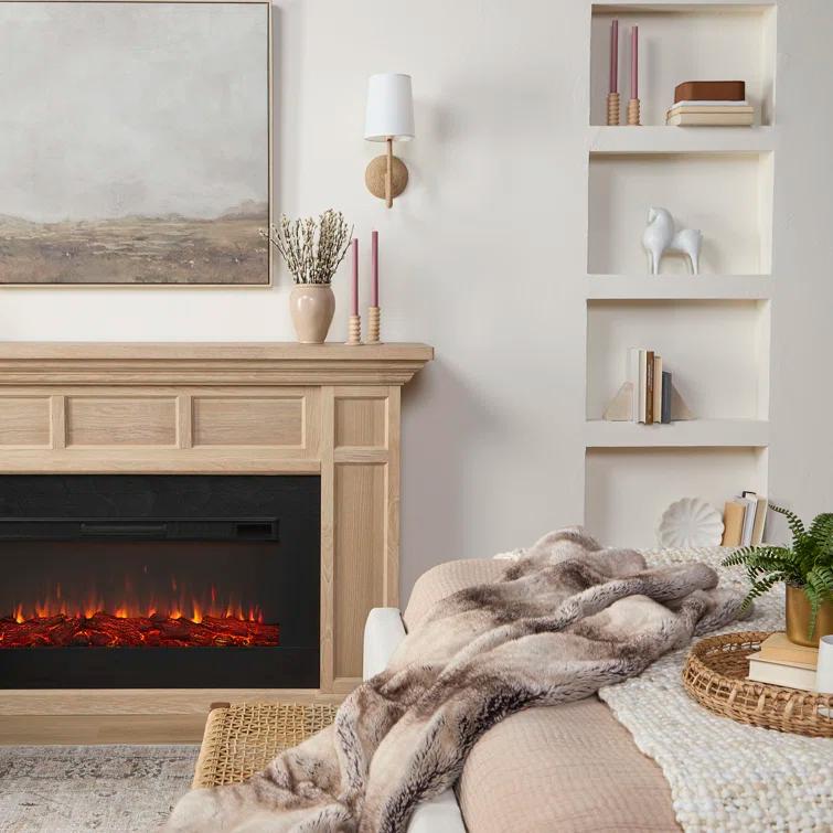 Alcott 75" Landscape Electric Fireplace by Real Flame