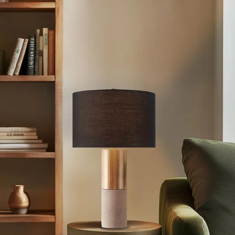 Hampton Hill Fulton Metal and Concrete Table Lamp