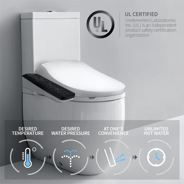INUS Elongated Toilet Seat Bidet IST-N32