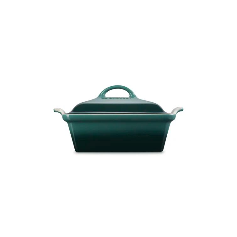 Le Creuset Le Creuset Stoneware Heritage Covered Square Casserole, 2.5 Qt. (9")