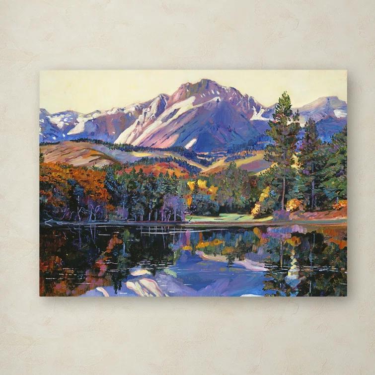 Trademark Fine Art " Painter's Lake " by David Lloyd Glover