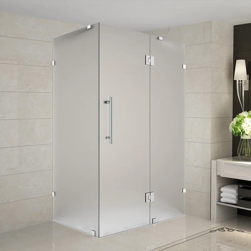 Avalux 36" x 72" Square Hinged Shower Enclosure