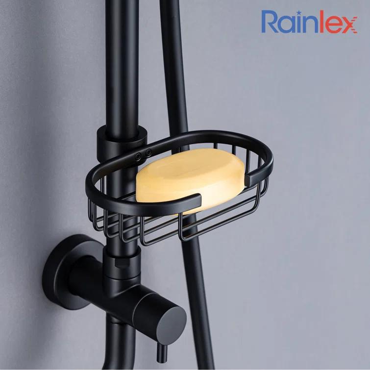 Rainlex Rainlex Rain Shower System Multi-function Hand Shower with  Slide Bar RX2001H