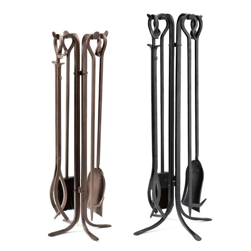 Plow & Hearth 5 Piece Fireplace Tool Set