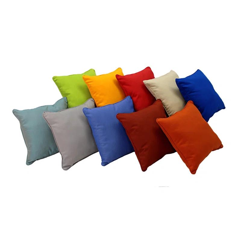 Factory Direct Partners Element Synthetic Throw Square Indoor/Outdoor Pillow Cover & Insert (Set of 2)