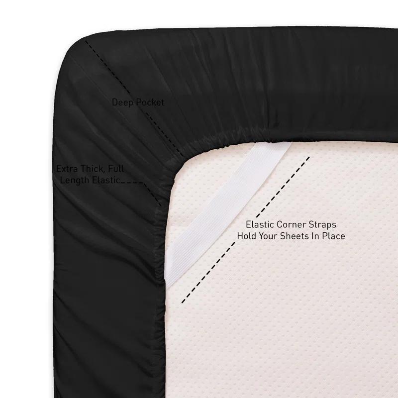 Sweet Home Collection All Season Bed-in-A-Bag 5pc/7pc Solid Color Comforter & Sheet Set Ultra Soft Bedding by Sweet Home Collection
