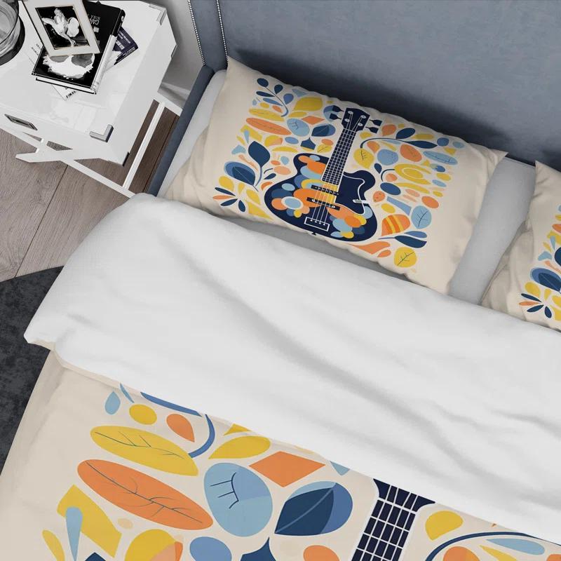 Design Art Bass Guitar Harmony - Fruits Duvet Cover Set