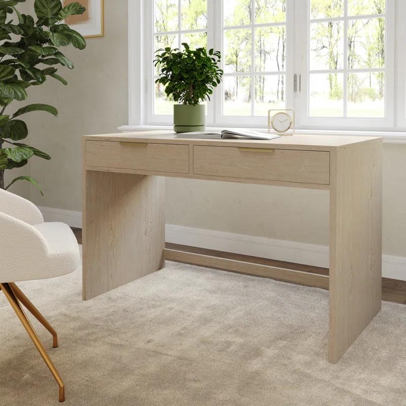 Martha Stewart Martha Stewart Kayden Home Office Modular Desk With 2 Drawers