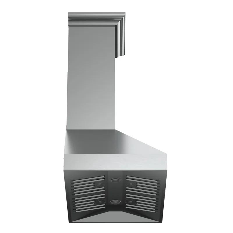 Forno Orvieto 36-inch Wall Mount Range Hood, 1200 CFM Double Motor, 4 Speed Control, All Stainless Steel