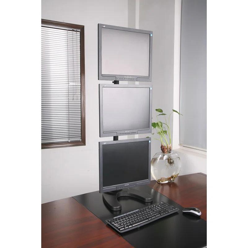 Vivo Triple Vertical Monitor Desk Stand
