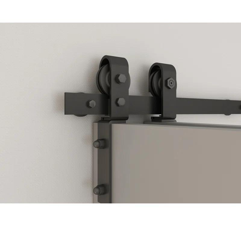 Calhome 84'' Solid Wood Barn Doors Painted Bi-Fold Door