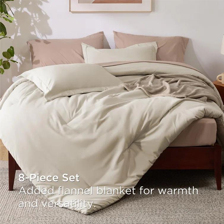 Bedsure Bedsure Prewashed Bedding Set with Soft Fleece Microfiber Bed Blanket