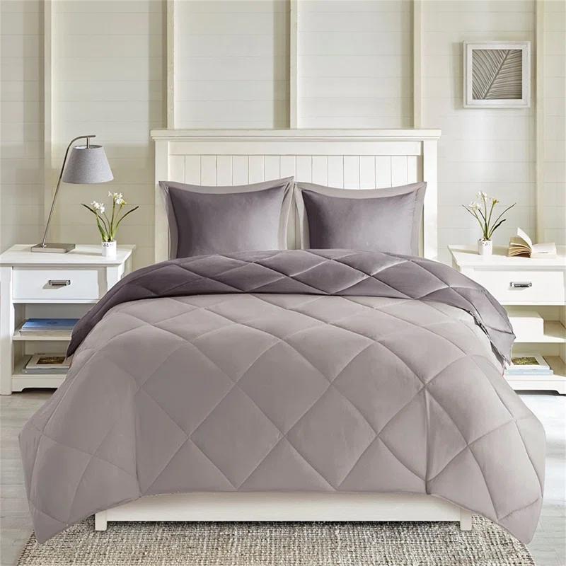 3M Scotchgard Reversible Down Alt Comforter Set