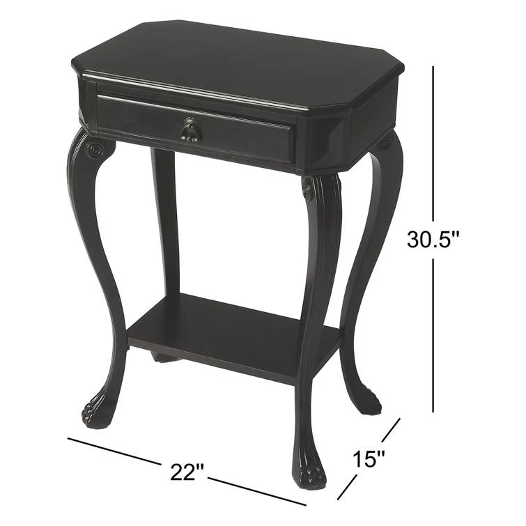 Silver Satin Wood and Metal Console Table with Storage