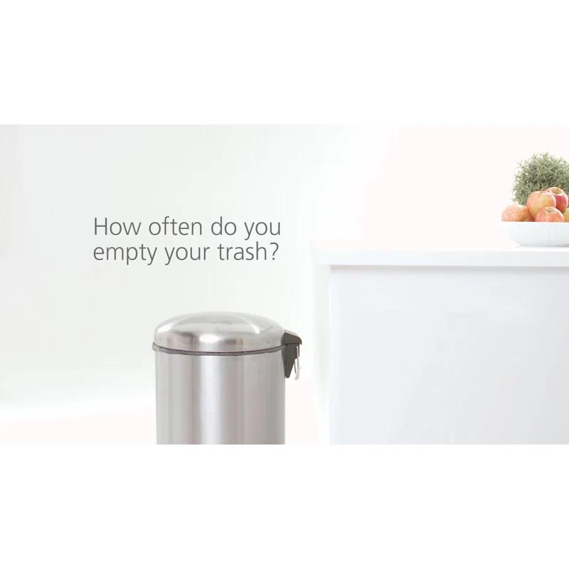 Joseph Joseph Titan 30L Indoor Step Trash Can - Carbon Black