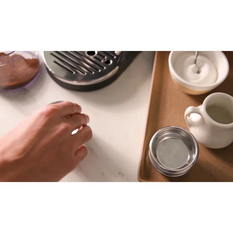 KitchenAid Semi-Automatic Espresso Machine - Brushed Stainless Steel: 15 Bars Pressure, Dishwasher-Safe, 47oz Capacity