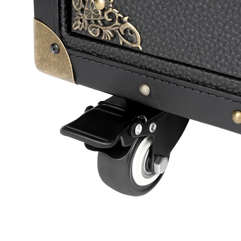 YaoTown Lockable Hairdressing Organizer Tool Box with Hair Dryer Holder