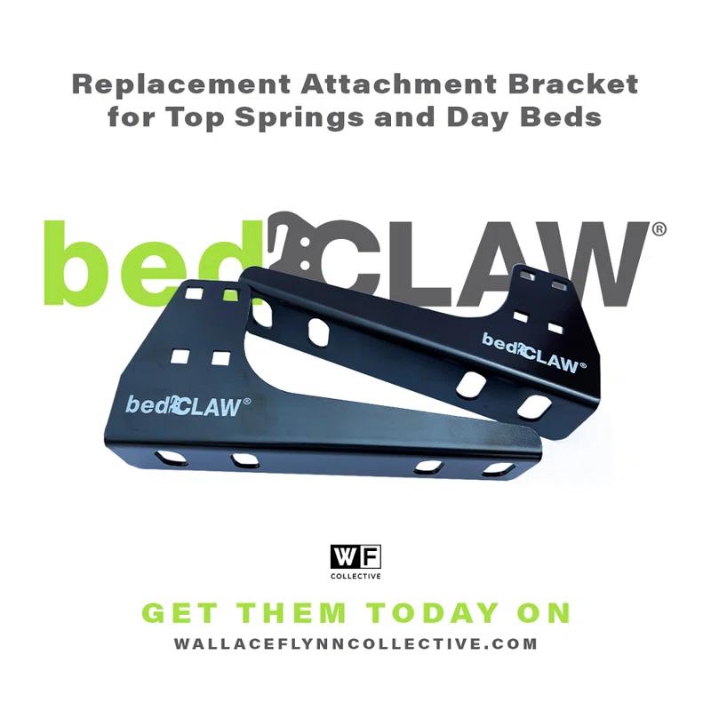 bedCLAW bedCLAW Attachment Brackets for Trundles, Top Springs, Bunks, Day Beds, Daybed, Trundle Beds (Set of 2)