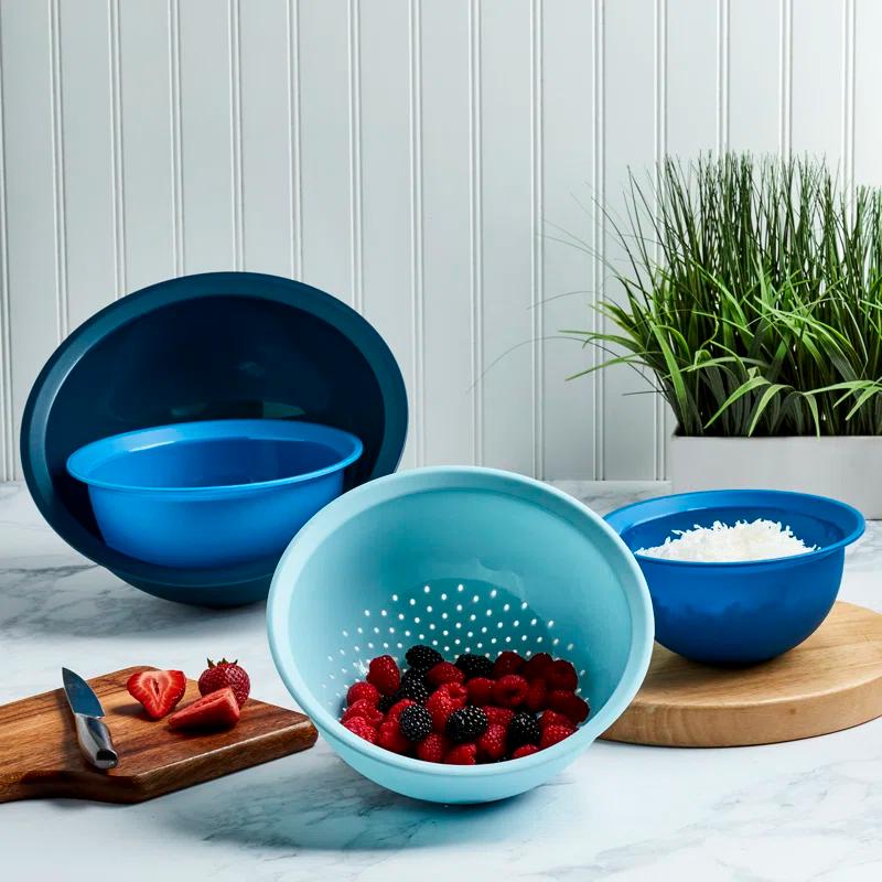 Basic Essentials Basic Essentials 4pc Mixing Bowls & Colander Set