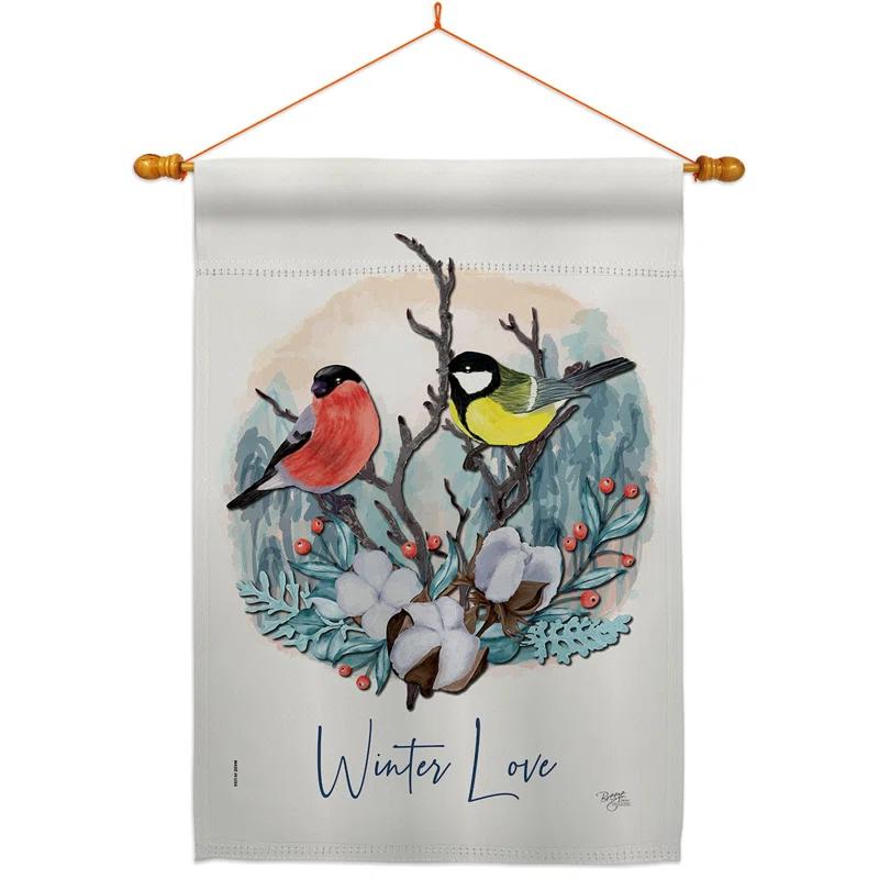 Breeze Decor Double Sided 40'' H x 28'' W Polyester Animal Flag Set