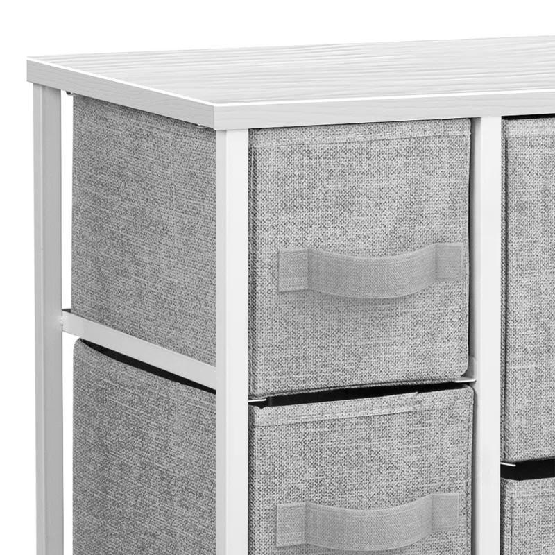 Sorbus Dresser With Drawers - Furniture Storage Tower Unit For Bedroom, Hallway, Office - Steel Frame, Wood Top, Easy Pull Fabric Bins (Brown) | Wayfair