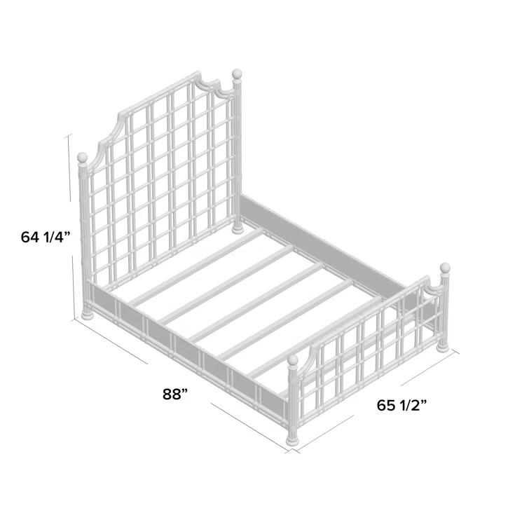 Tommy Bahama Home Twin Palms St. Kitts Rattan Bed