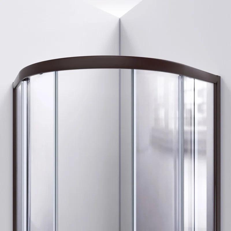 DreamLine Dreamline Prime 33 In. X 33 In. X 78 3/4 In. H Shower Enclosure, Base, And White Wall Kit In Chrome And Frosted Glass E2703333XFQ0006