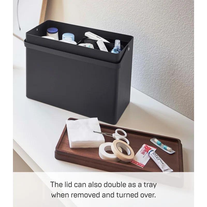 Tower Yamazaki Home First Aid Box Three Tiered Medical Supplies Organizer, Multicompartment