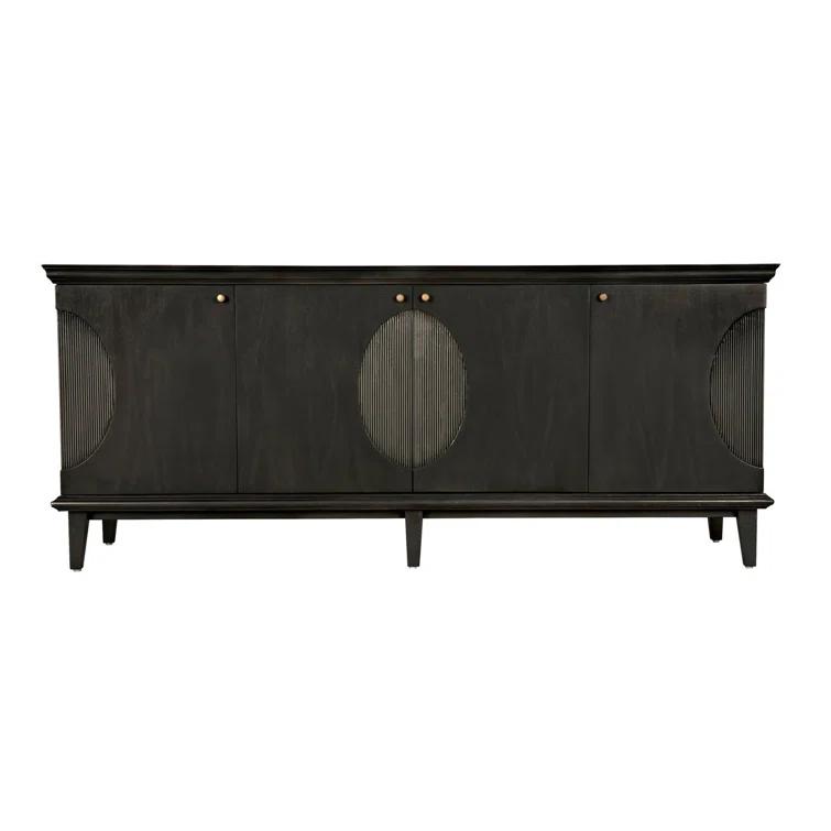 Noir Dumont 74.5'' Solid Wood Sideboard