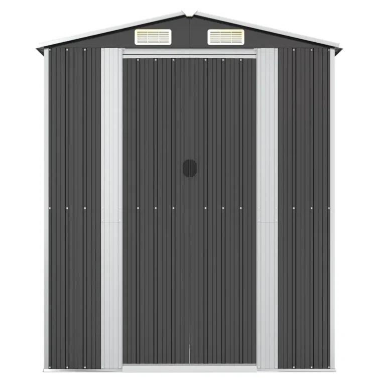 VidaXL 6.3 ft. W x 28.05 ft. D Steel Traditional Storage Shed