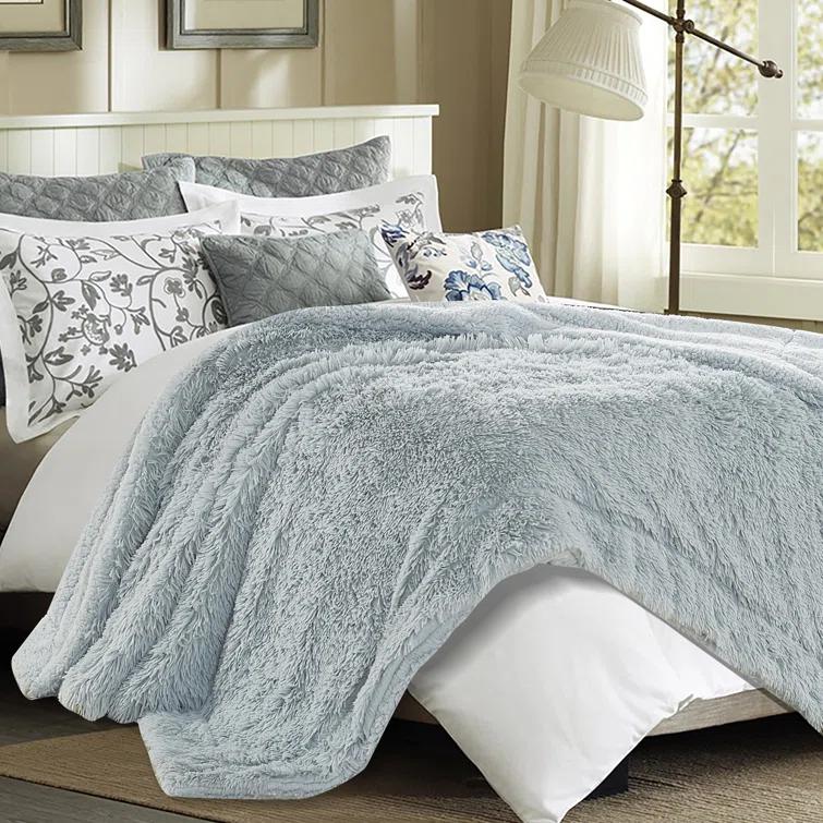 Chanasya Shaggy Shaggy Super Elegent Sherpa Long Fur Throw