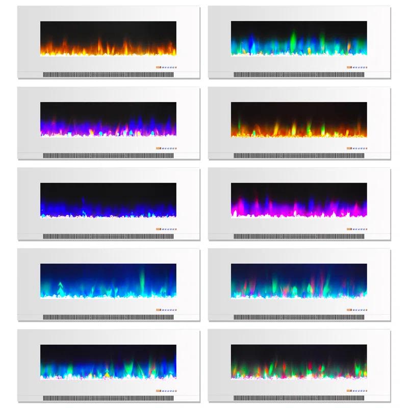 Cambridge Cambridge Wall Mount Electric Fireplace Heater with Remote Control for Indoor Use in Living Room, Bedroom, Home Office