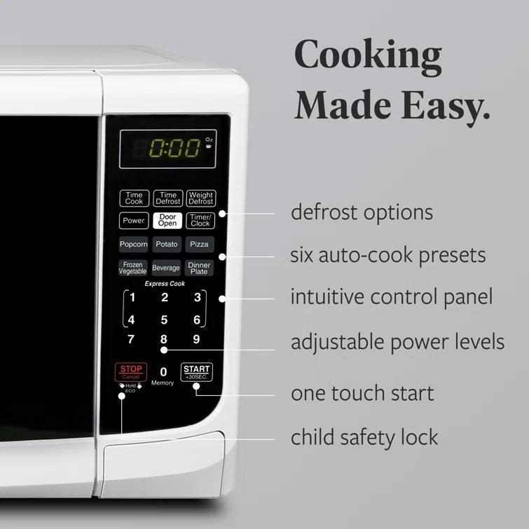 Farberware Farberware Countertop Microwave .7 Cu. Ft. 700-Watt Compact Microwave Oven FMO07ABTWHA