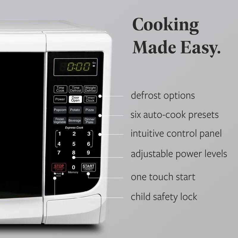 Farberware Farberware Countertop Microwave .7 Cu. Ft. 700-Watt Compact Microwave Oven FMO07ABTWHA