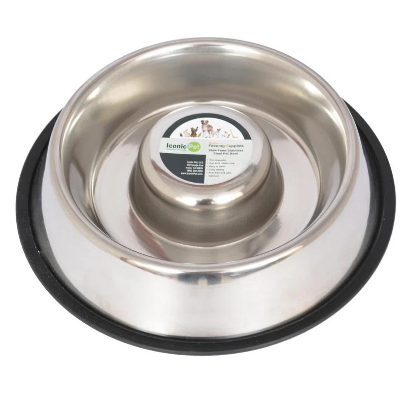 Iconic Pet Anti-Skid Slow Feeder (Set of 2)