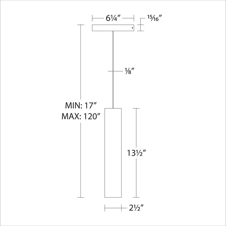 WAC Lighting Silo 1 - Light LED Single Pendant