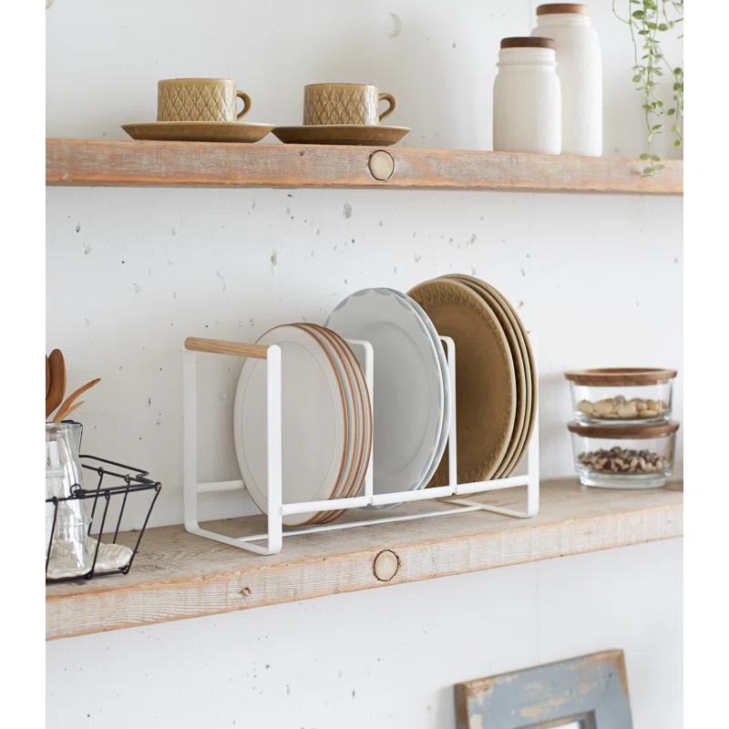 Yamazaki Tosca Wide White Dish Storage Rack