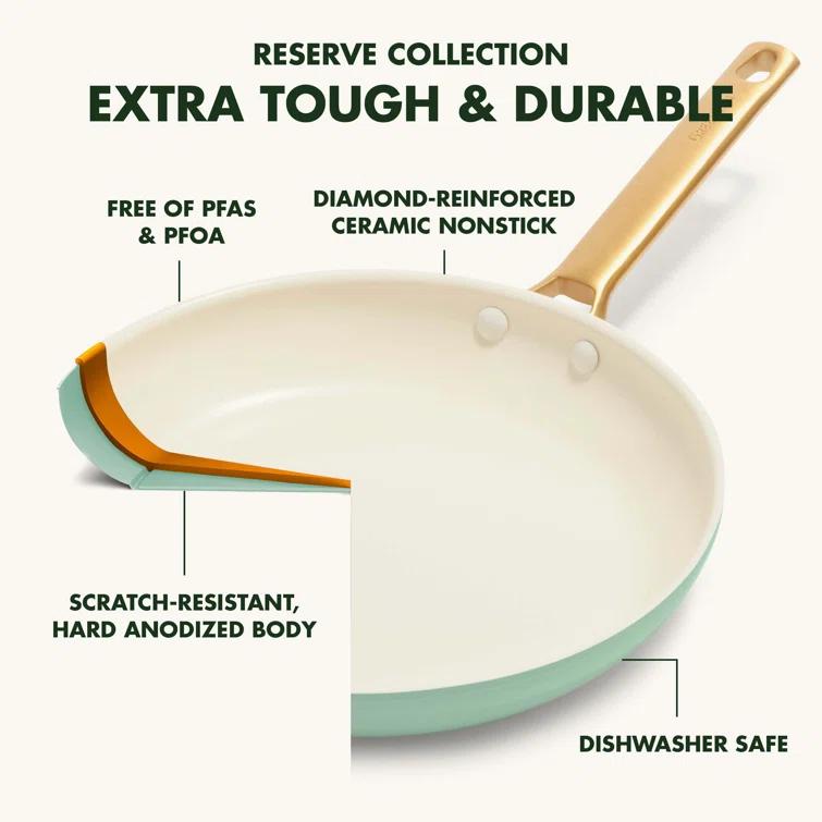 GreenPan Reserve Healthy Ceramic Nonstick 2 Piece Frying Pan Set