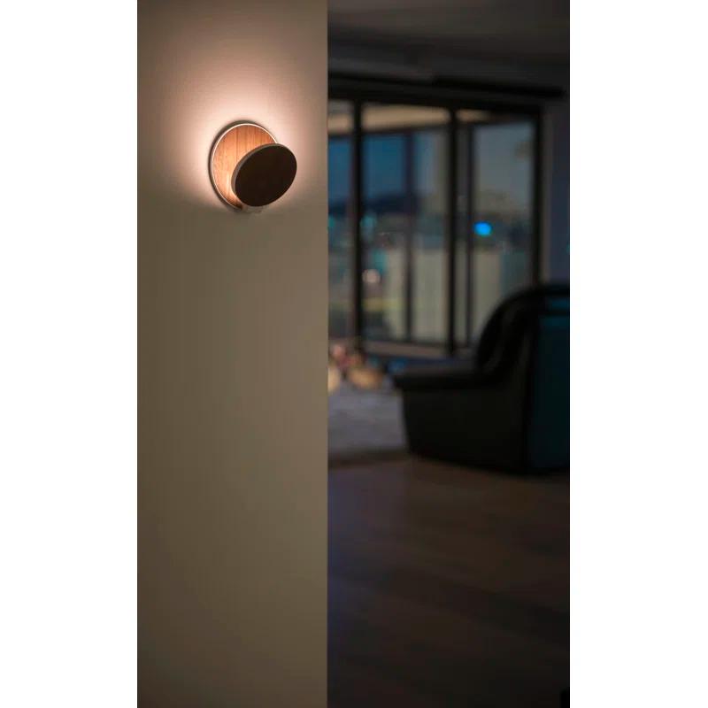 Gravy Single Light Aluminum Dimmable LED Plug-in Flush Mounted Sconce