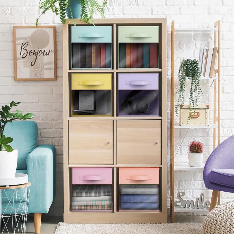 Sorbus Sorbus Storage Bins with Clear Window - 6 Foldable Baskets with Handles