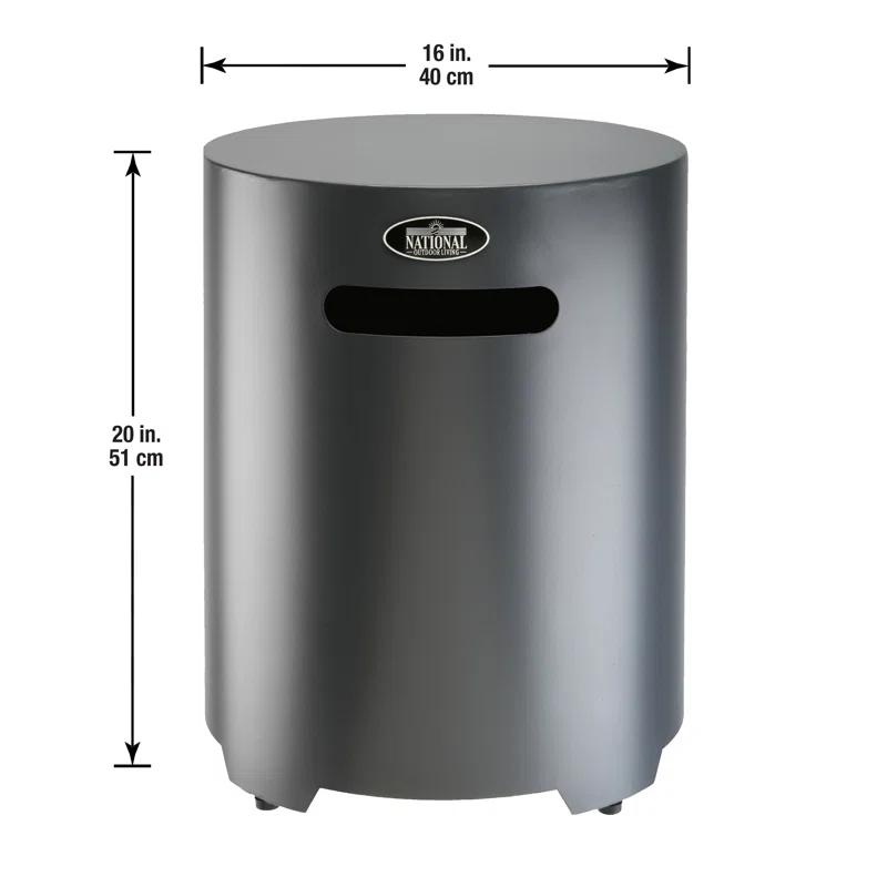 National Outdoor Living 15.75'' Round Aluminum Propane Tank Cover