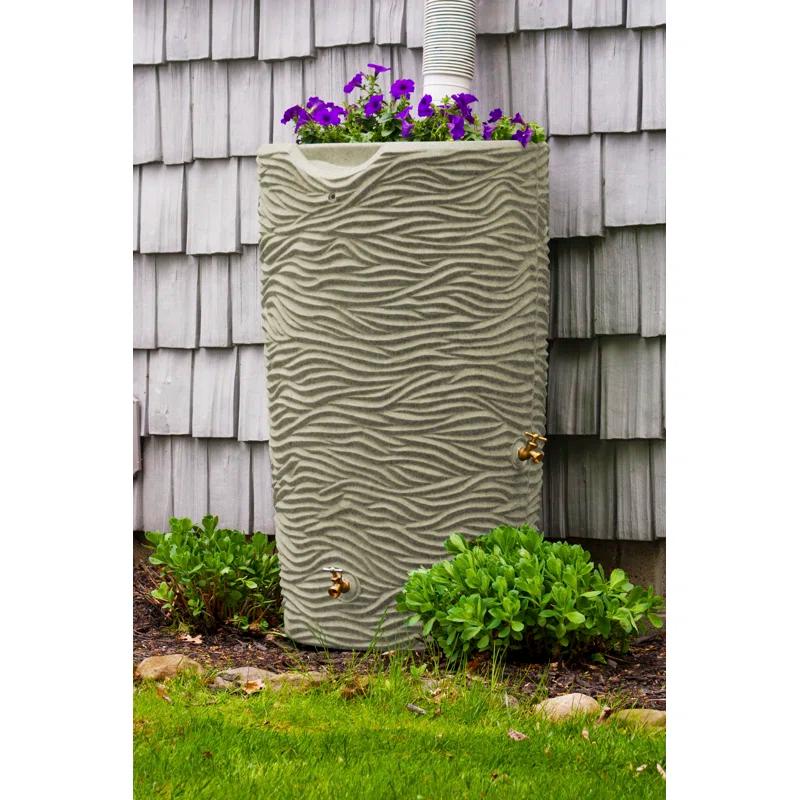 Loon Peak® Loon Peak® 65 Gallons Plastic Drainable Planter Rain Barrel