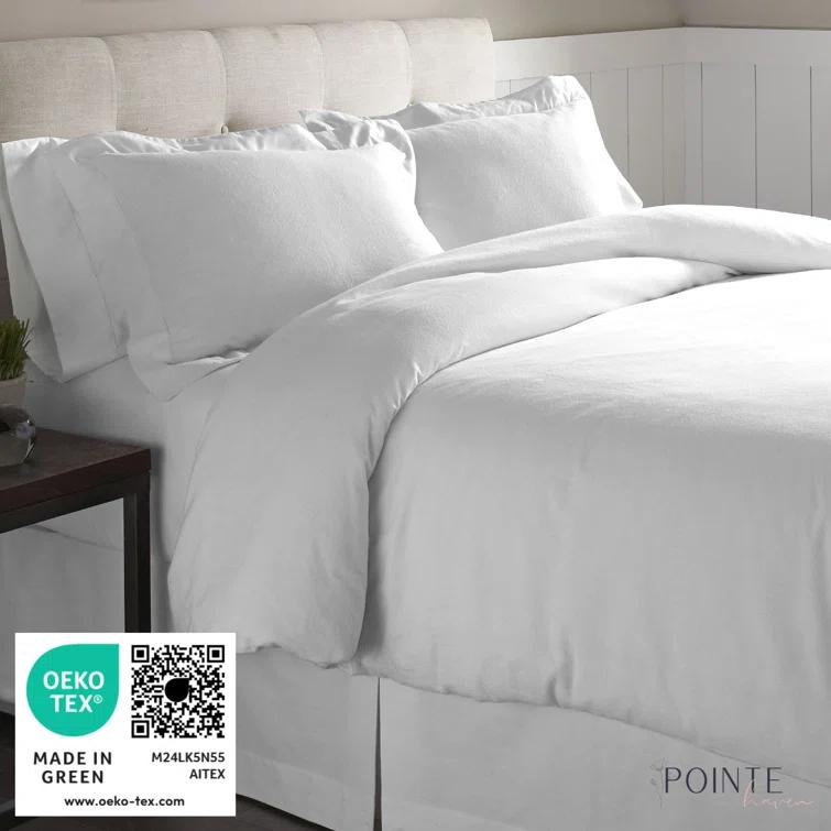 Pointehaven Flannel Animal Print Sheet Set