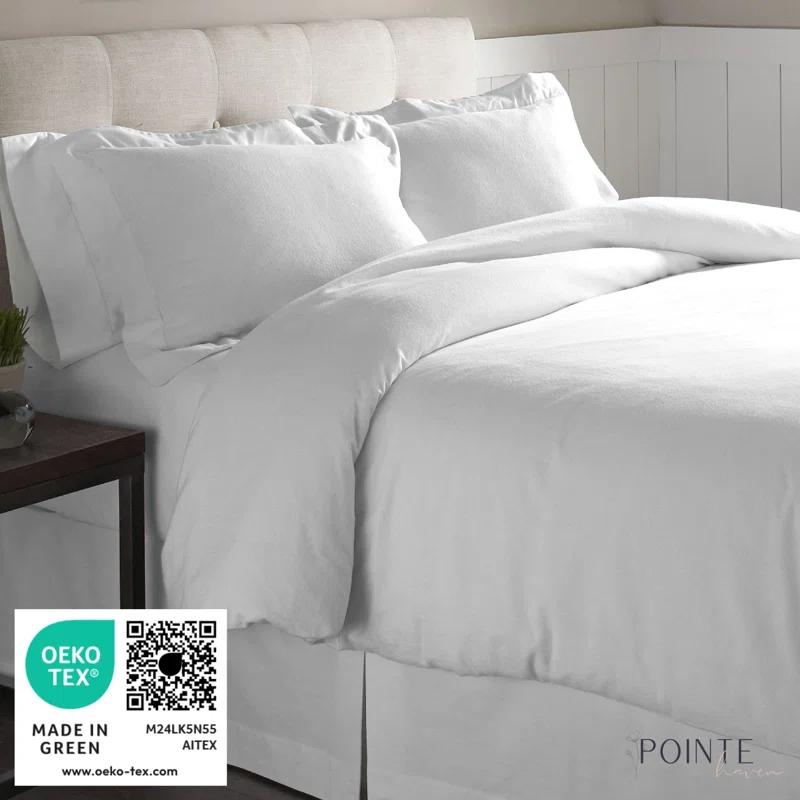 Pointehaven Flannel Animal Print Sheet Set